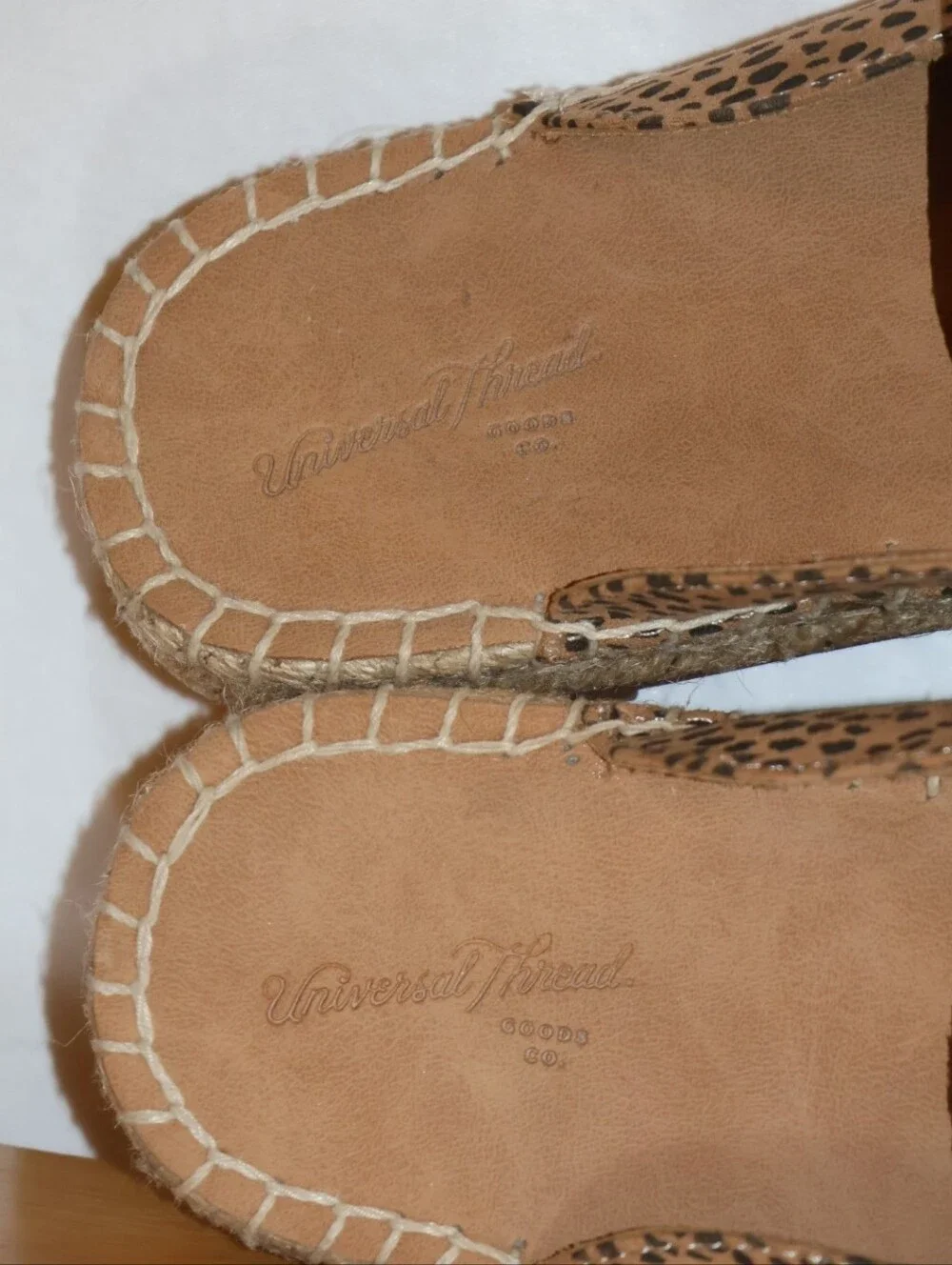 Universal Thread Clara Leopard Print Espadrille Mules.